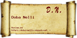 Doba Nelli névjegykártya
